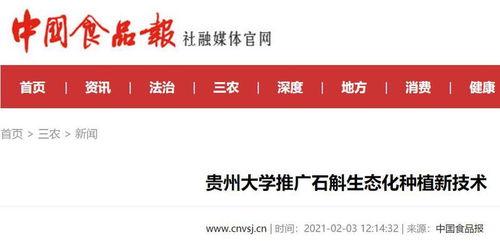 貴州大學創新推廣石斛生態化種植新技術 軟件開發助力綠色農業